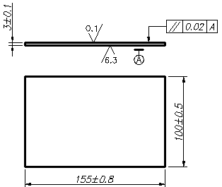tungsten carbide plate drawing